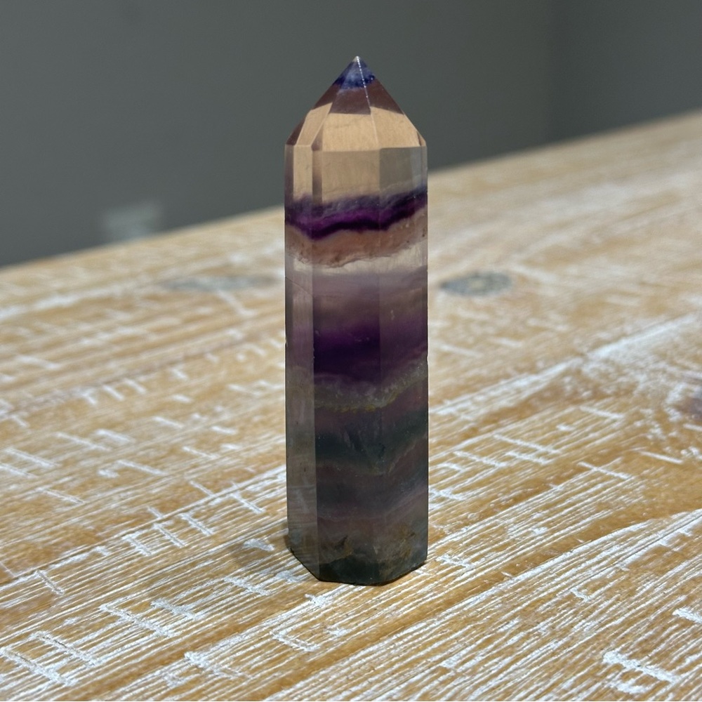 Rainbow Fluorite Crystal Tower high quality